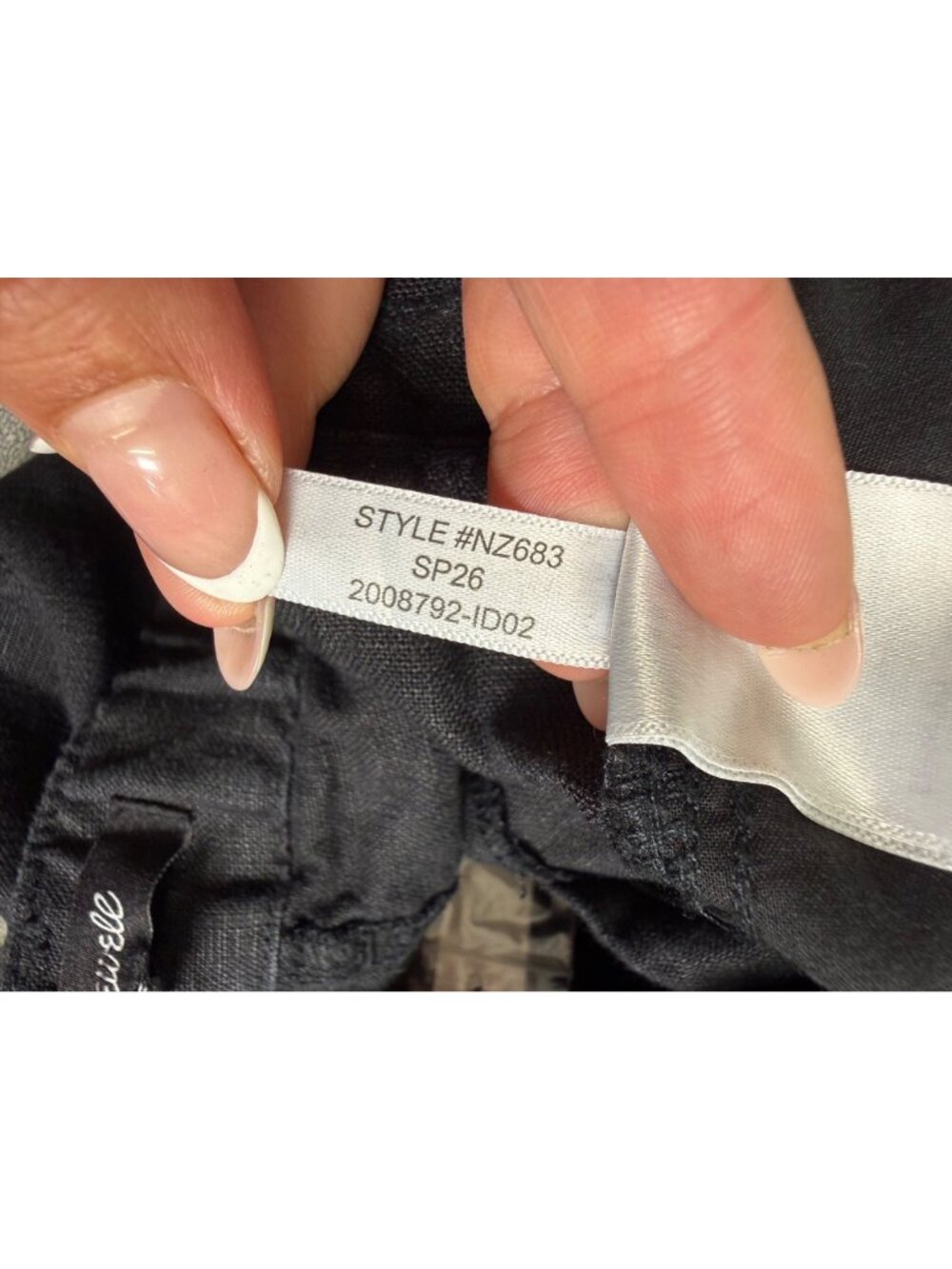 Madewell The Tall Zoe Relaxed Straight Pant 100% Linen Tall Summer Staple Sz6 - Picture 9 of 16